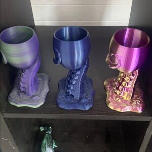 3-D Printed Octopus Prop Goblets